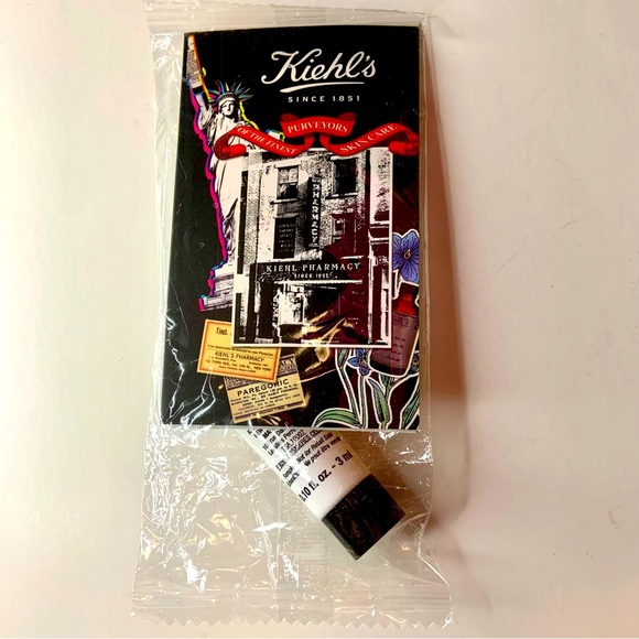Kiehl’s Travel Set Lip Balm Body Moisturizer Zippered Pouch Cosmetic Bag New - Picture 4 of 11